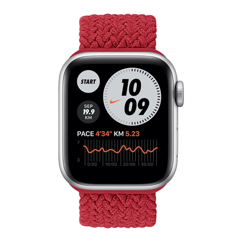 Modisch Apple Watch Series 7 41mm Textil / Nylon armband - Größe: S