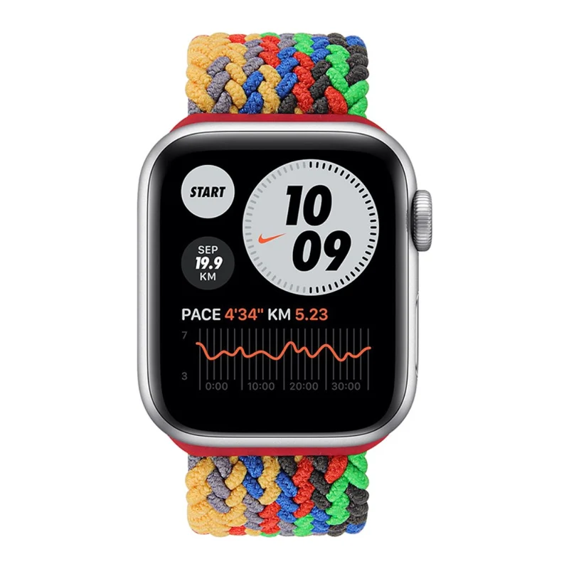 Modisch Apple Watch Series 7 41mm Textil / Nylon armband - Größe: S