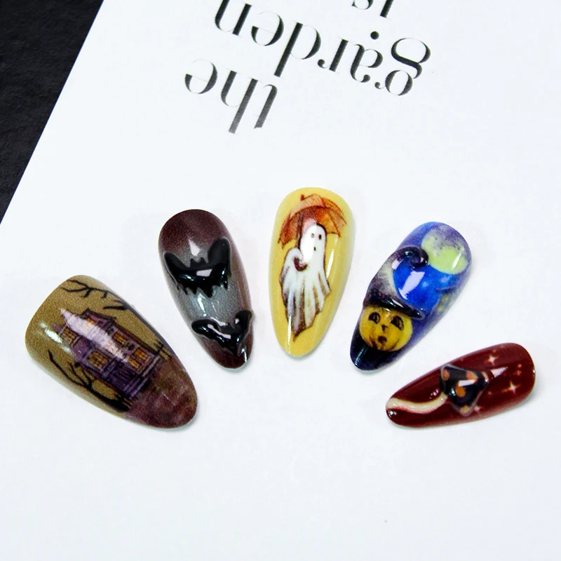 Thematisches Halloween Press-On Nagelkunst Set 1790636675