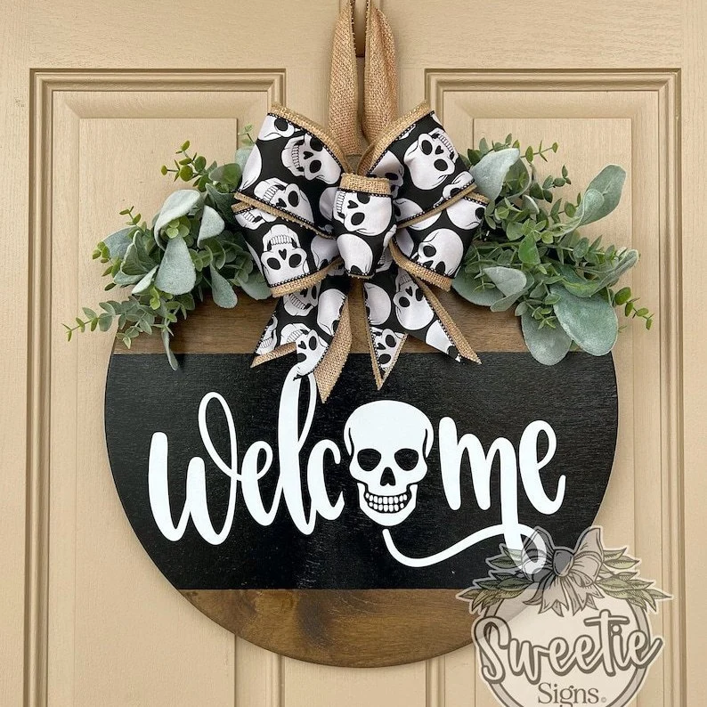 Halloween-Thema Willkommensschild