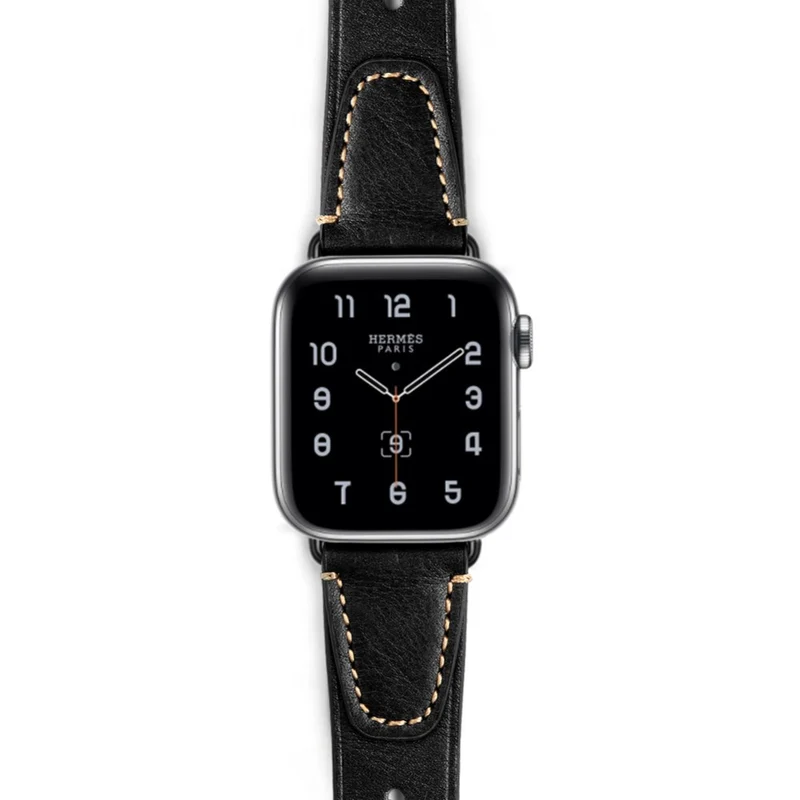 Schön Apple Watch Series 7 45mm Echtes Leder armband