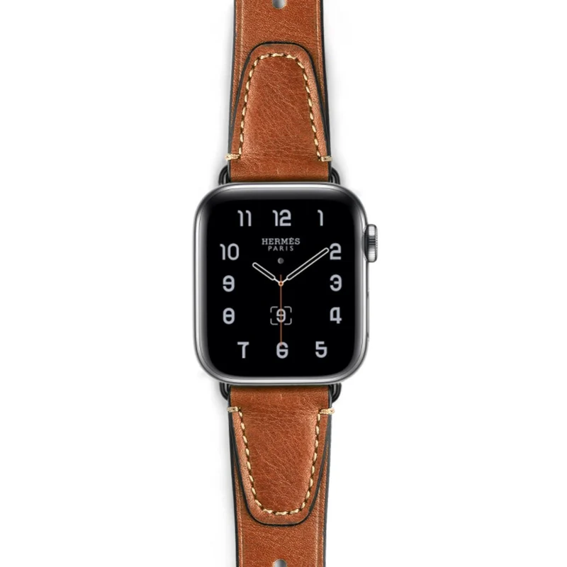 Schön Apple Watch Series 7 45mm Echtes Leder armband