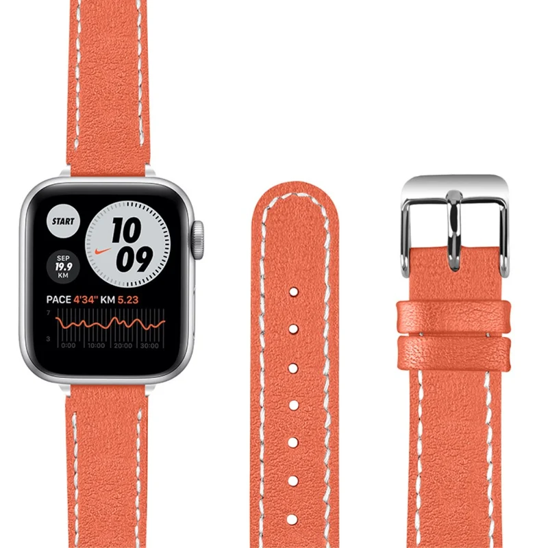 Mega süß Apple Watch Series 7 45mm Echtes Leder armband