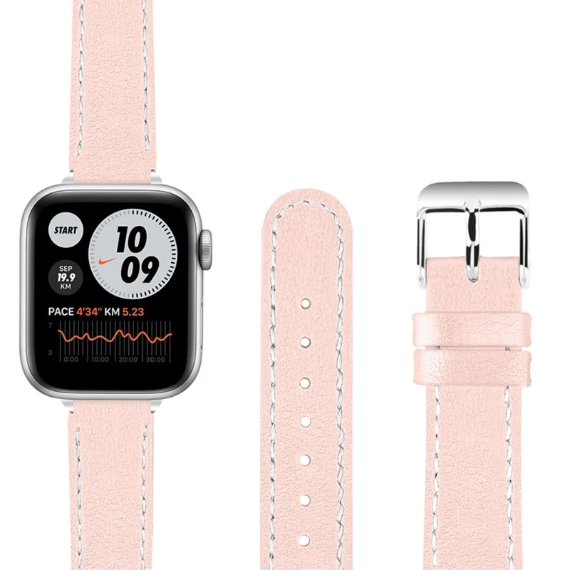 Mega süß Apple Watch Series 7 45mm Echtes Leder armband