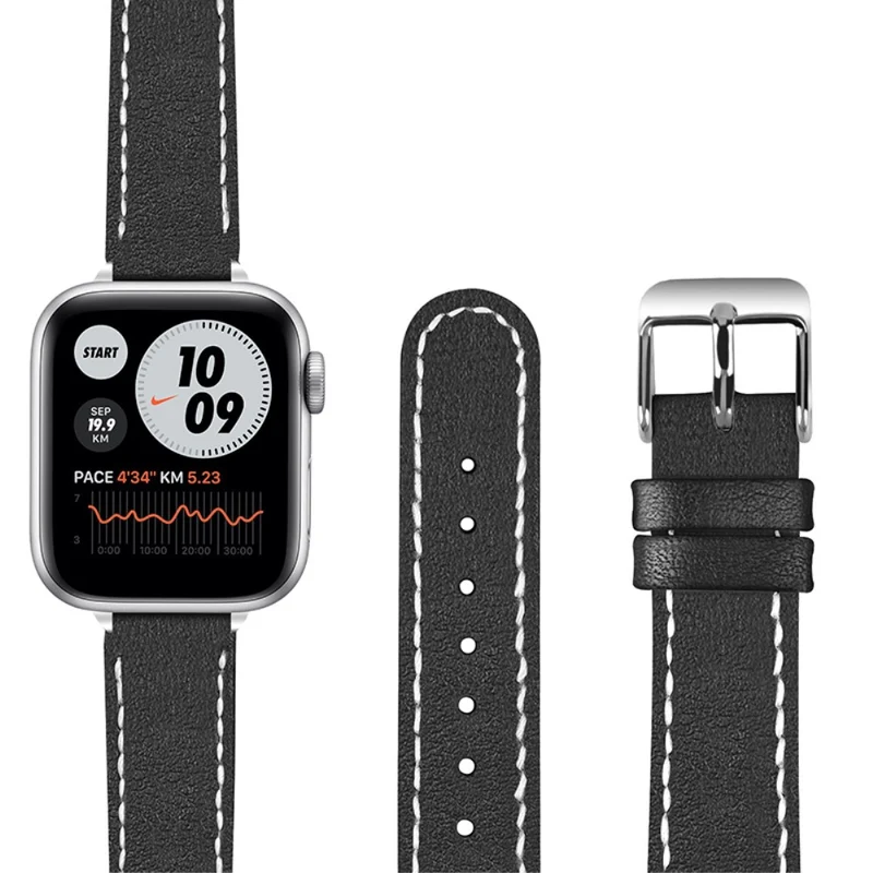 Mega süß Apple Watch Series 7 45mm Echtes Leder armband