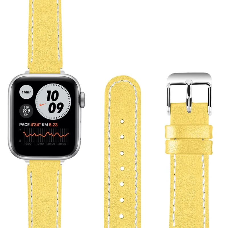 Mega süß Apple Watch Series 7 45mm Echtes Leder armband