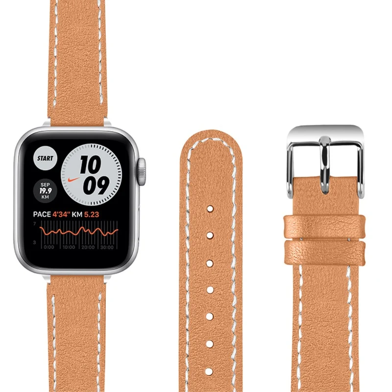 Mega süß Apple Watch Series 7 45mm Echtes Leder armband