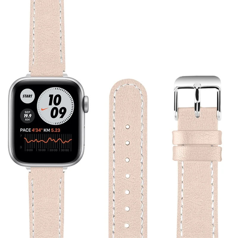 Mega süß Apple Watch Series 7 45mm Echtes Leder armband