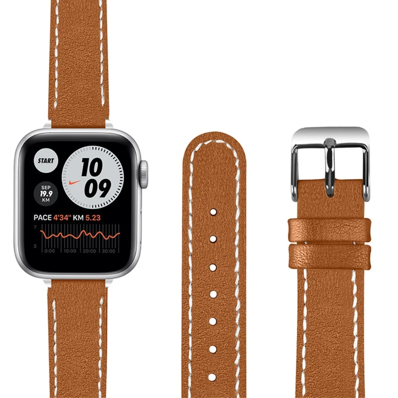 Mega süß Apple Watch Series 7 45mm Echtes Leder armband