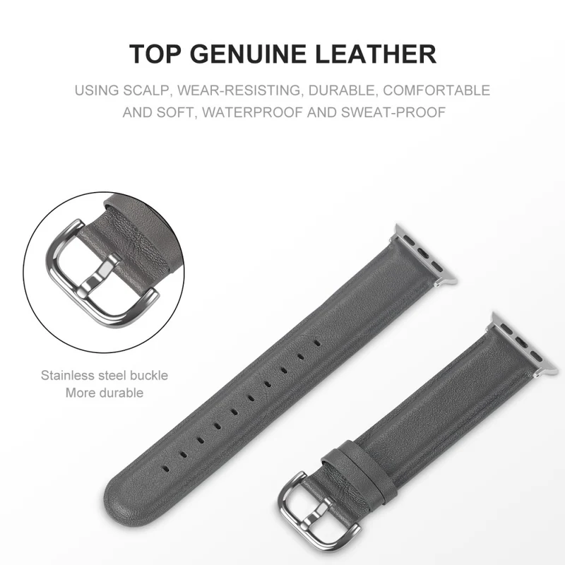 Super gut Apple Watch Series 7 45mm Echtes Leder armband