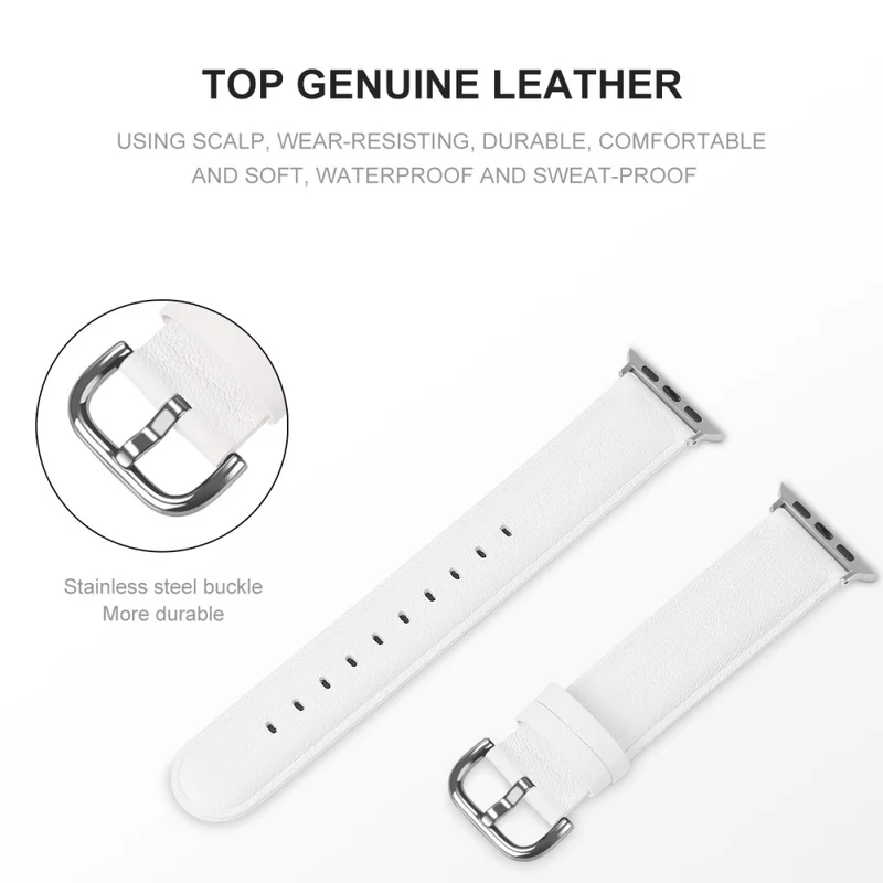 Super gut Apple Watch Series 7 45mm Echtes Leder armband