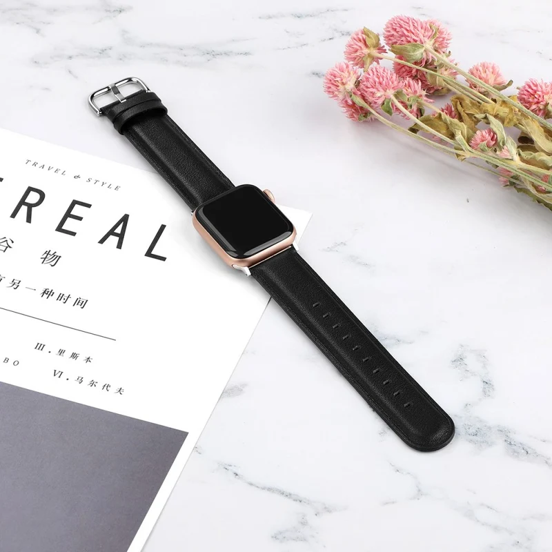 Super gut Apple Watch Series 7 45mm Echtes Leder armband