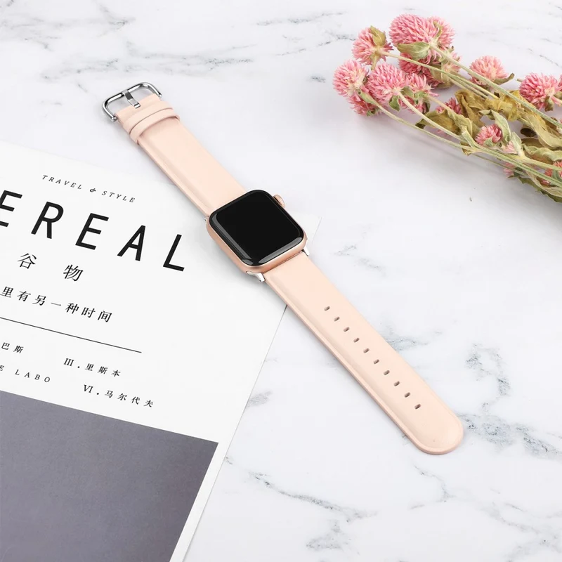 Super gut Apple Watch Series 7 45mm Echtes Leder armband
