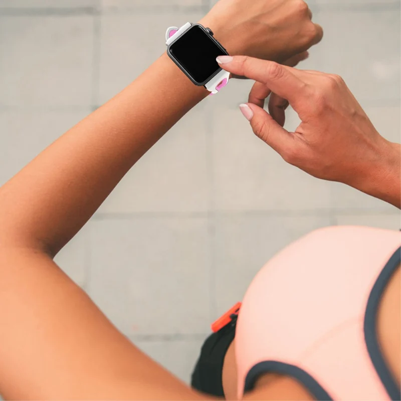 Klassisch Apple Watch Series 7 45mm Silikon / TPU armband