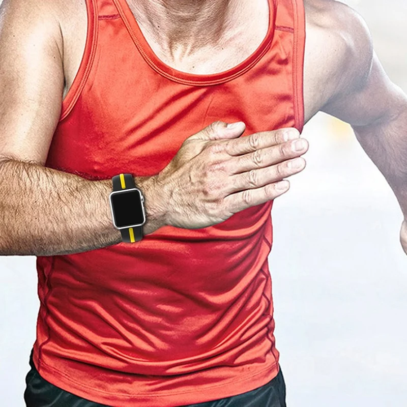 Großartig Apple Watch Series 1-3 42mm Silikon / TPU armband