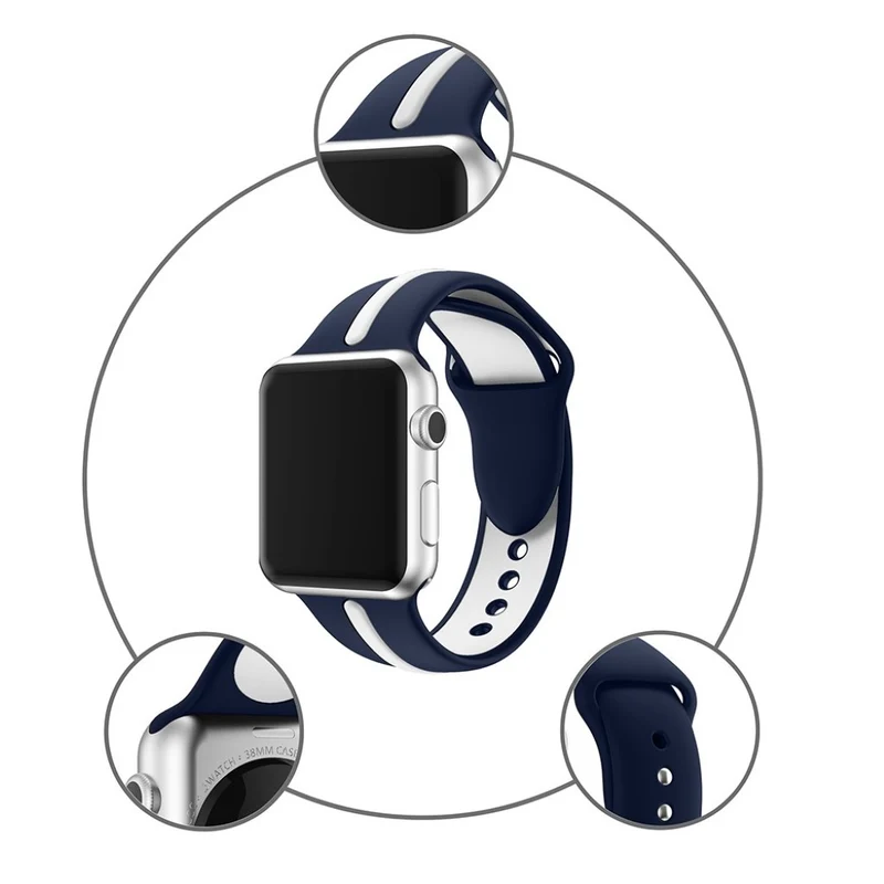 Großartig Apple Watch Series 1-3 42mm Silikon / TPU armband