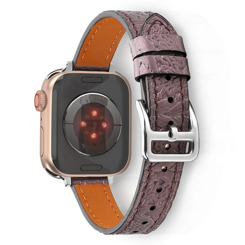 Sehr elegant Apple Watch Series 7 45mm Echtes Leder armband