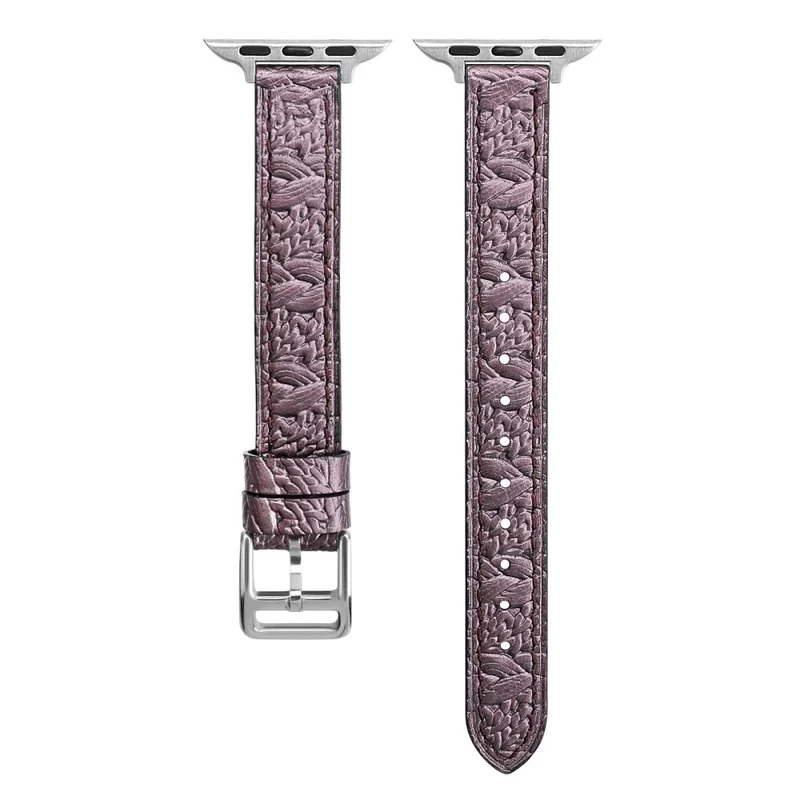Sehr elegant Apple Watch Series 7 45mm Echtes Leder armband