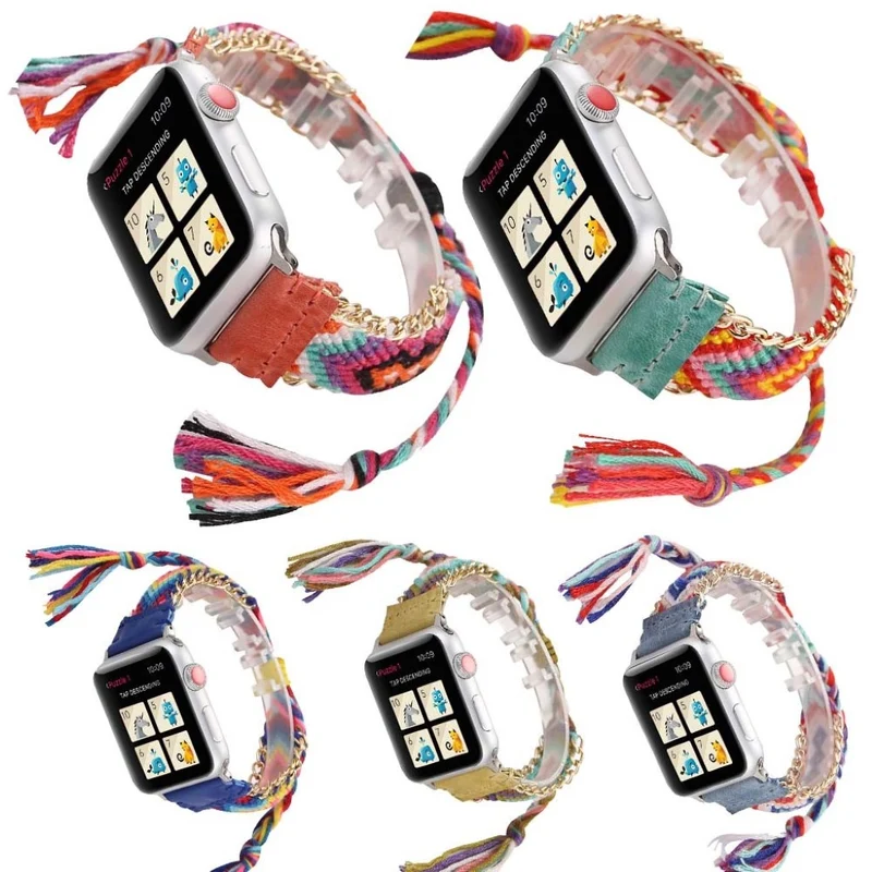 Zeitlos Apple Watch Series 4 44mm Textil / Nylon armband