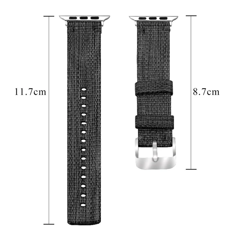 Zeitlos Apple Watch Series 4 44mm Textil / Nylon armband
