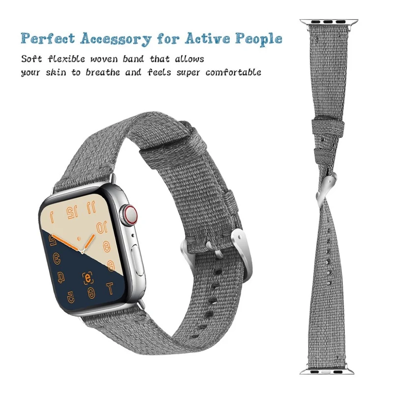 Zeitlos Apple Watch Series 4 44mm Textil / Nylon armband