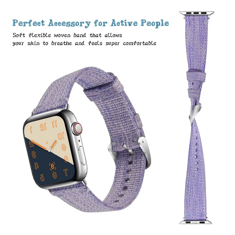Zeitlos Apple Watch Series 4 44mm Textil / Nylon armband