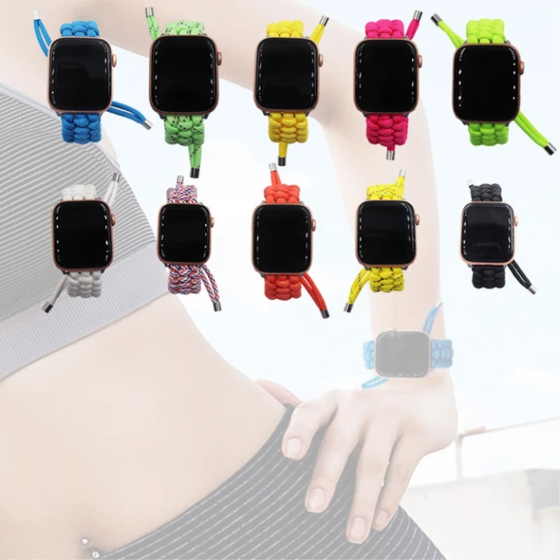 Klassisch Apple Watch Series 7 45mm Textil / Nylon armband