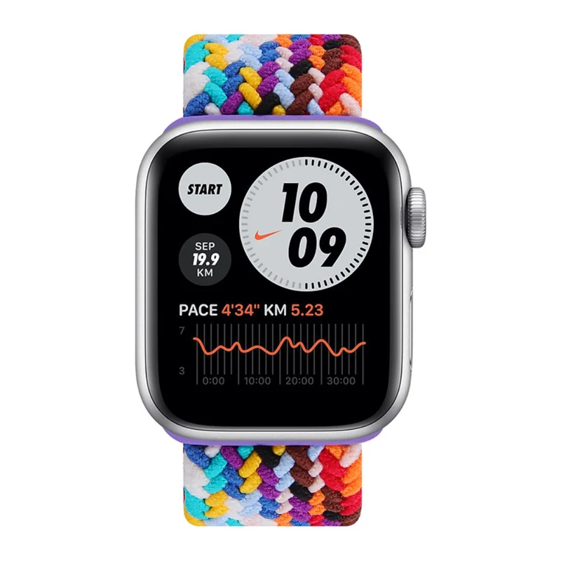 Stark Apple Watch Series 7 41mm Textil / Nylon armband - Größe: L