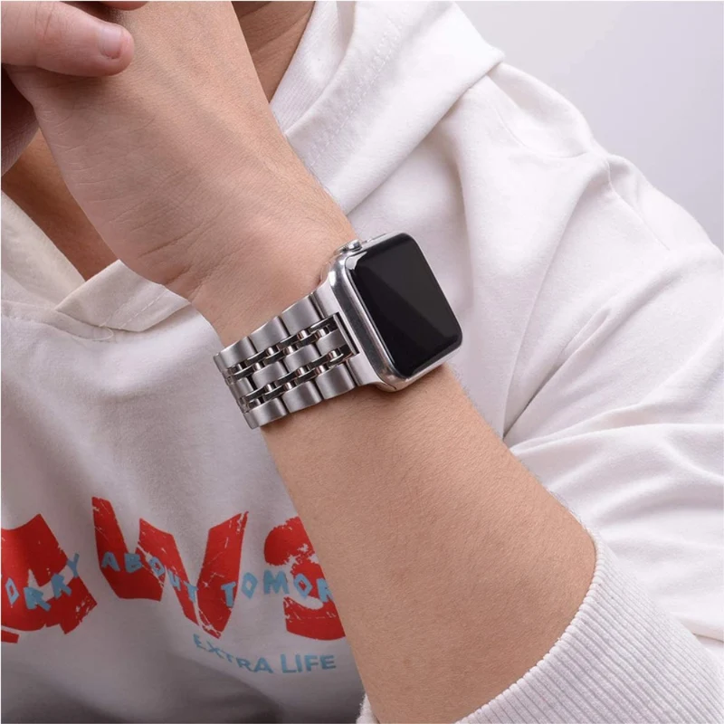 Super stylisch Apple Watch Series 7 41mm Metall armband