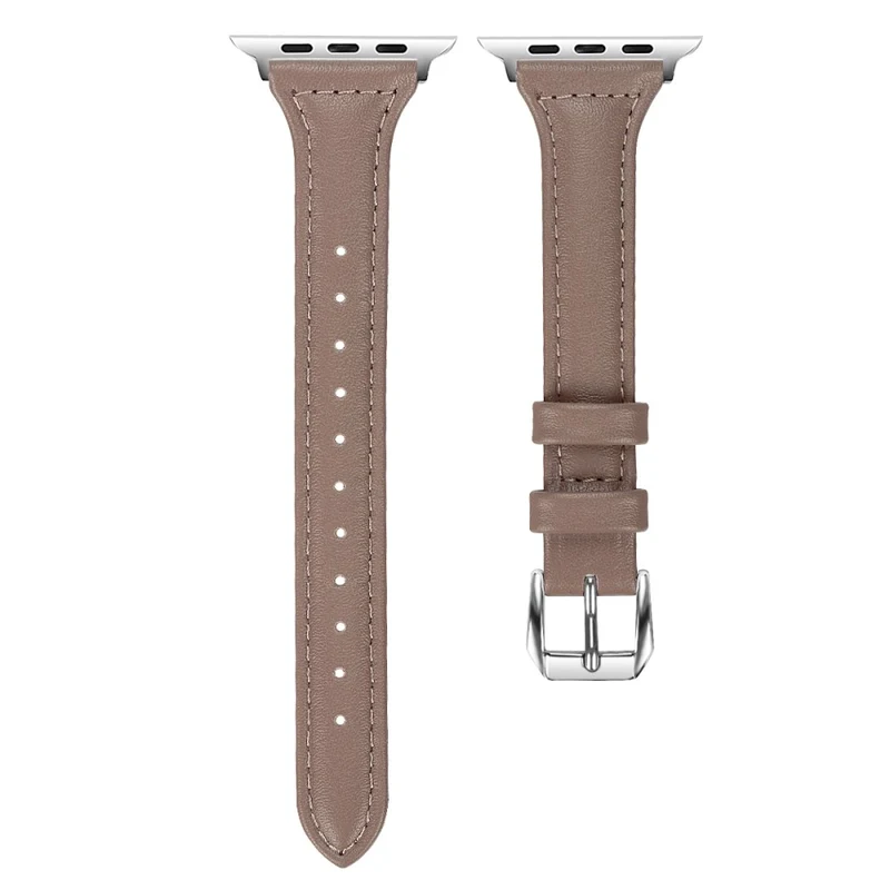 Bequem Apple Watch Series 7 41mm Echtes Leder armband - Größe: L