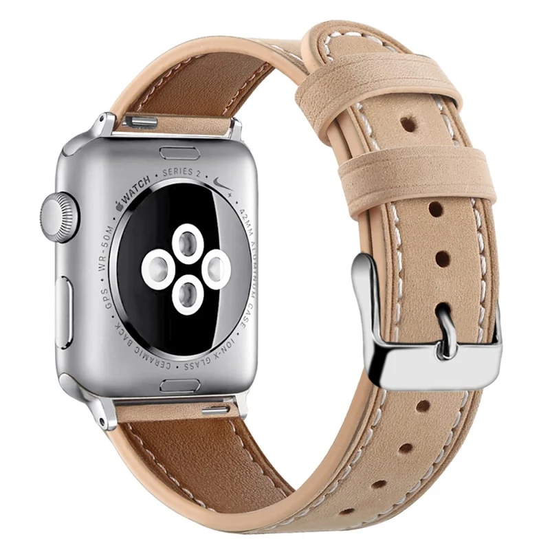Mega modisch Apple Watch Series 7 41mm Echtes Leder armband