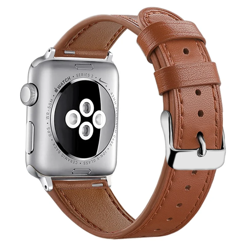 Mega modisch Apple Watch Series 7 41mm Echtes Leder armband