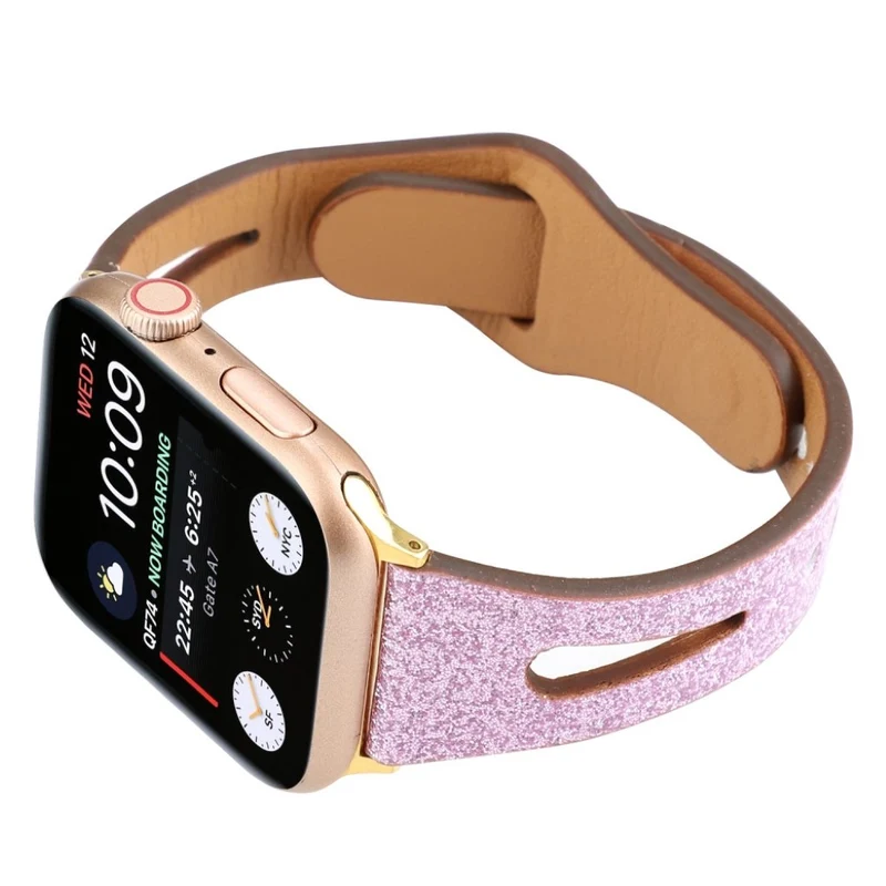 Reizend Apple Watch Series 4 44mm Echtes Leder armband