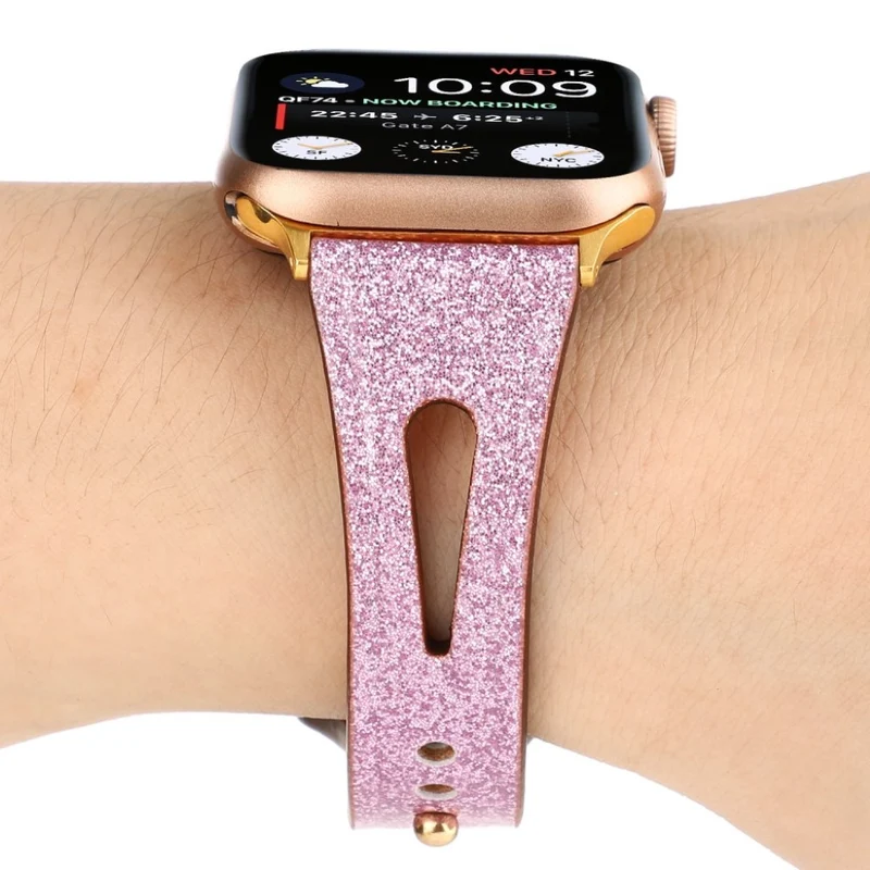 Reizend Apple Watch Series 4 44mm Echtes Leder armband