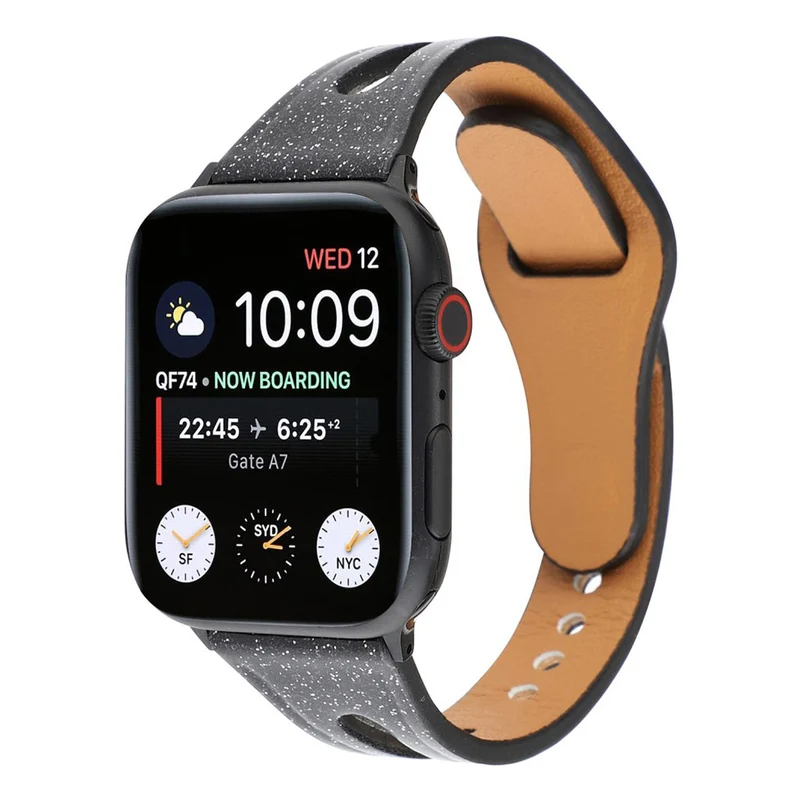 Reizend Apple Watch Series 4 44mm Echtes Leder armband