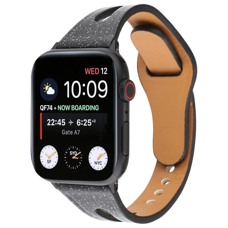 Reizend Apple Watch Series 4 44mm Echtes Leder armband