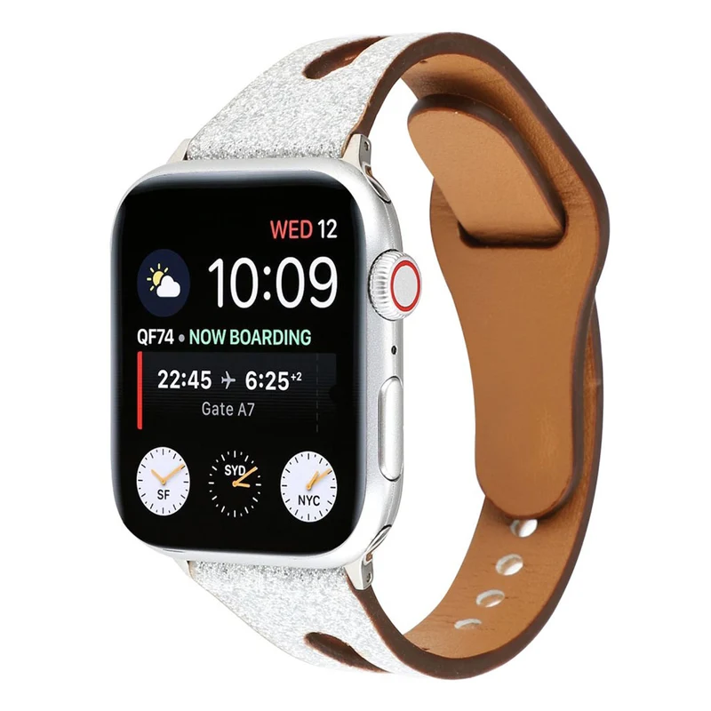 Reizend Apple Watch Series 4 44mm Echtes Leder armband