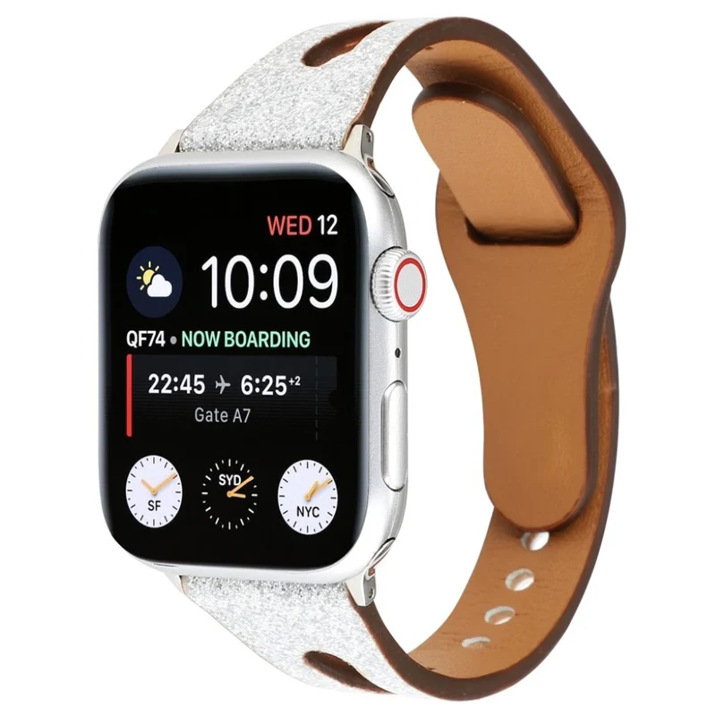 Reizend Apple Watch Series 4 44mm Echtes Leder armband