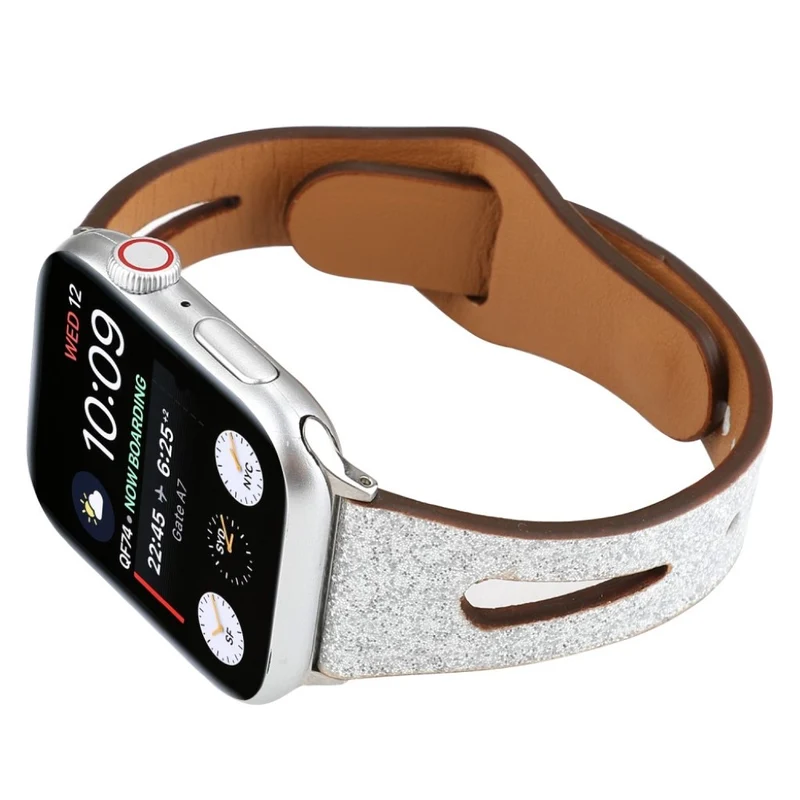 Reizend Apple Watch Series 4 44mm Echtes Leder armband