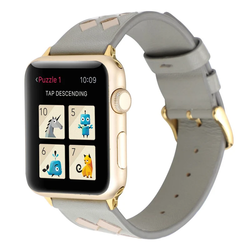 Mega süß Apple Watch Series 4 44mm Echtes Leder armband
