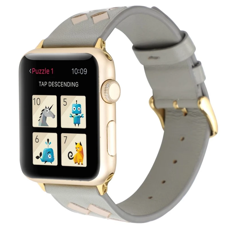 Mega süß Apple Watch Series 4 44mm Echtes Leder armband