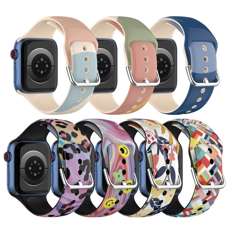 Mega cool Apple Watch Series 7 45mm Silikon / TPU armband