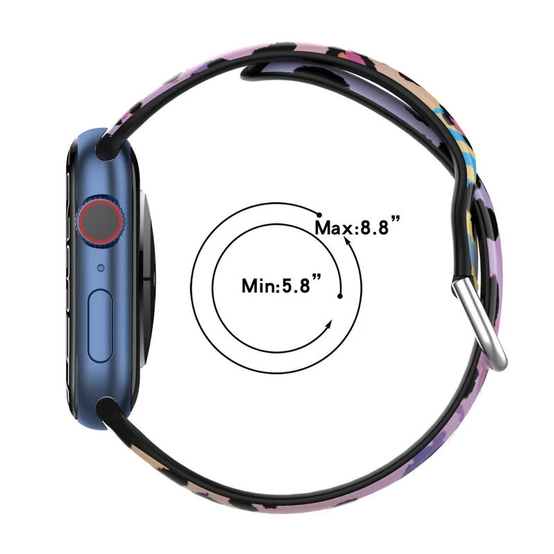 Mega cool Apple Watch Series 7 45mm Silikon / TPU armband