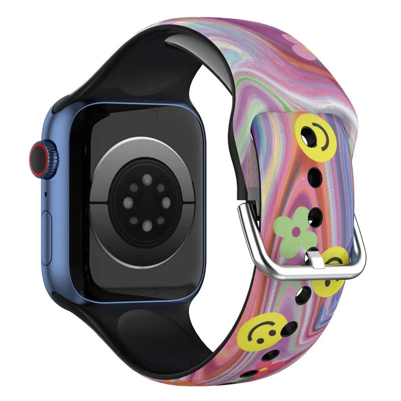 Mega cool Apple Watch Series 7 45mm Silikon / TPU armband