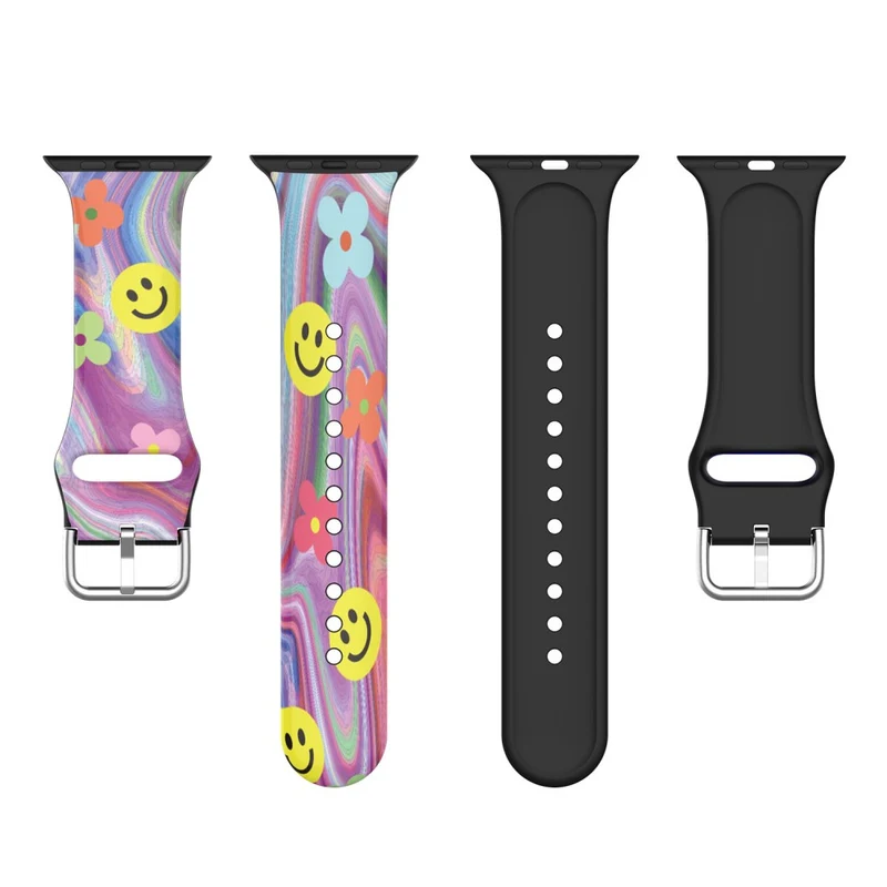 Mega cool Apple Watch Series 7 45mm Silikon / TPU armband