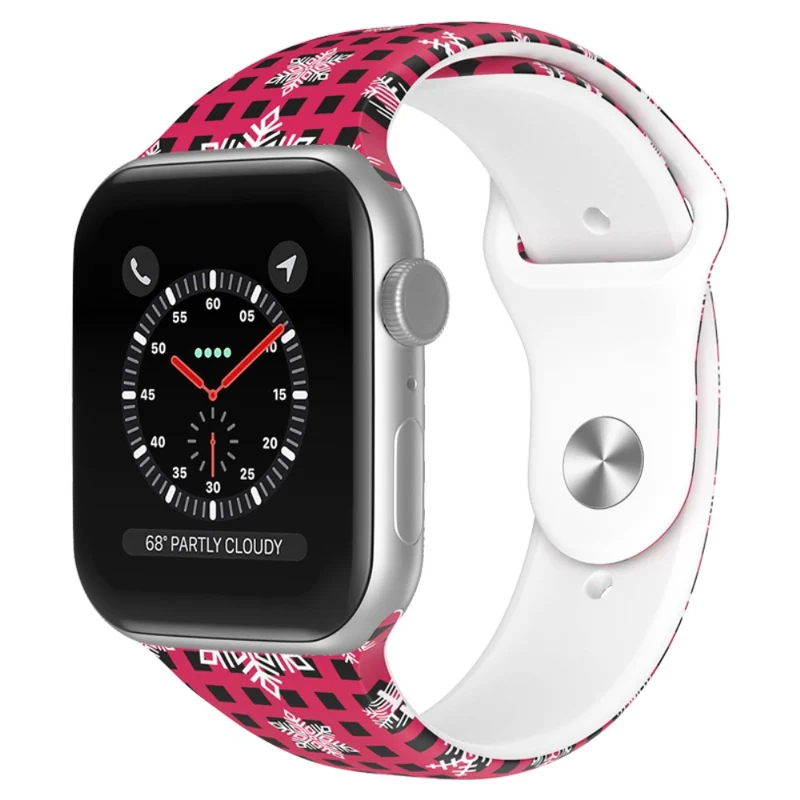 Reizend Apple Watch Series 7 45mm Silikon / TPU armband - Größe: L