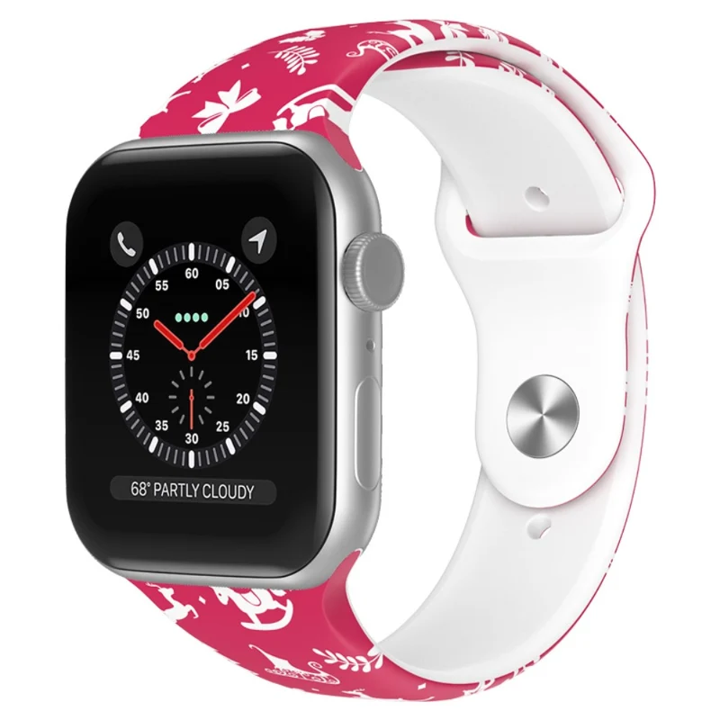 Reizend Apple Watch Series 7 45mm Silikon / TPU armband - Größe: L