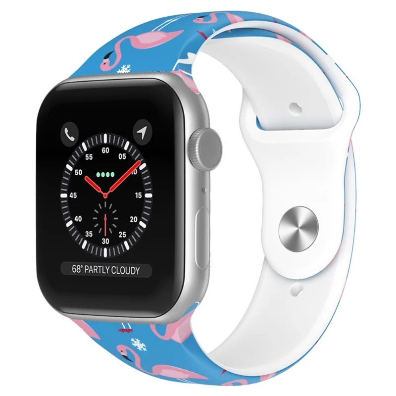 Reizend Apple Watch Series 7 45mm Silikon / TPU armband - Größe: L