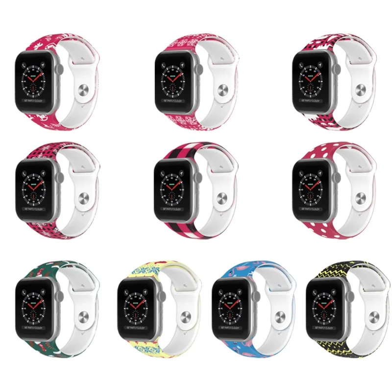 Reizend Apple Watch Series 7 45mm Silikon / TPU armband - Größe: L