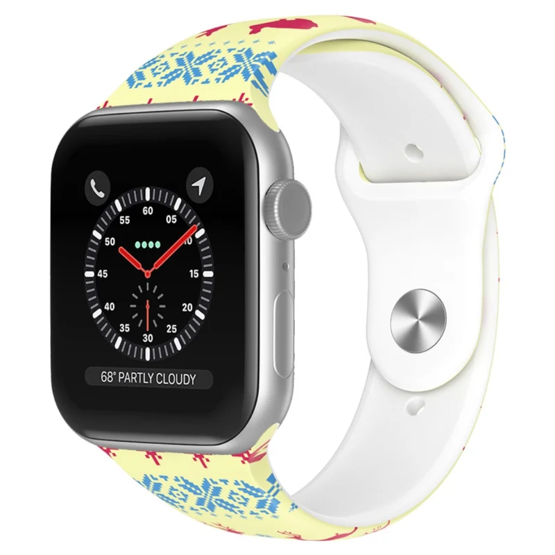 Reizend Apple Watch Series 7 45mm Silikon / TPU armband - Größe: L